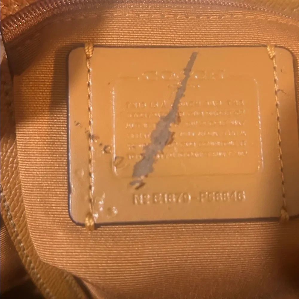 Coach (f58846) City Tote Tangerine Crossgrain Leather Zip Top - Picture 13 of 15